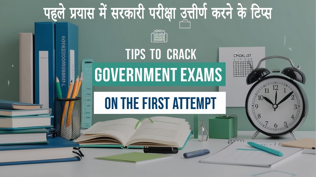 पहले प्रयास में सरकारी परीक्षा उत्तीर्ण करने के टिप्स Tips to crack government exams on the first attempt