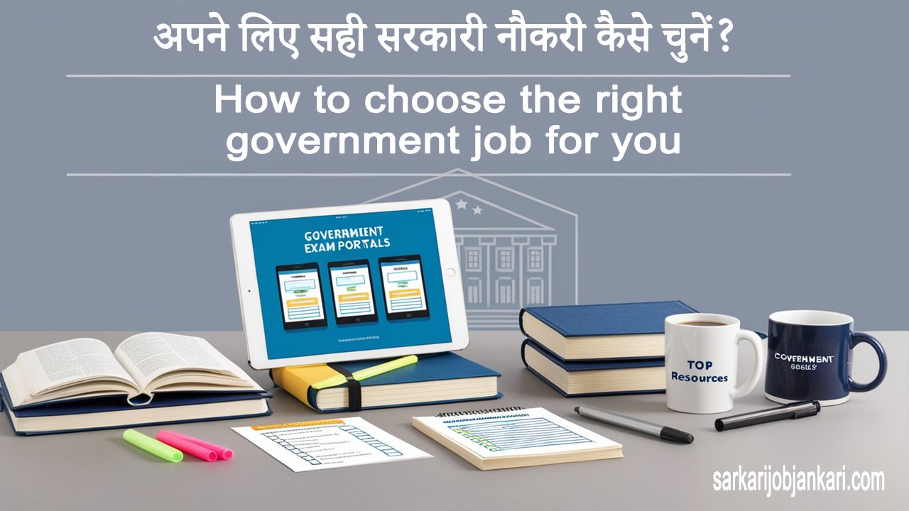 अपने लिए सही सरकारी नौकरी कैसे चुनें? How to choose the right government job for you